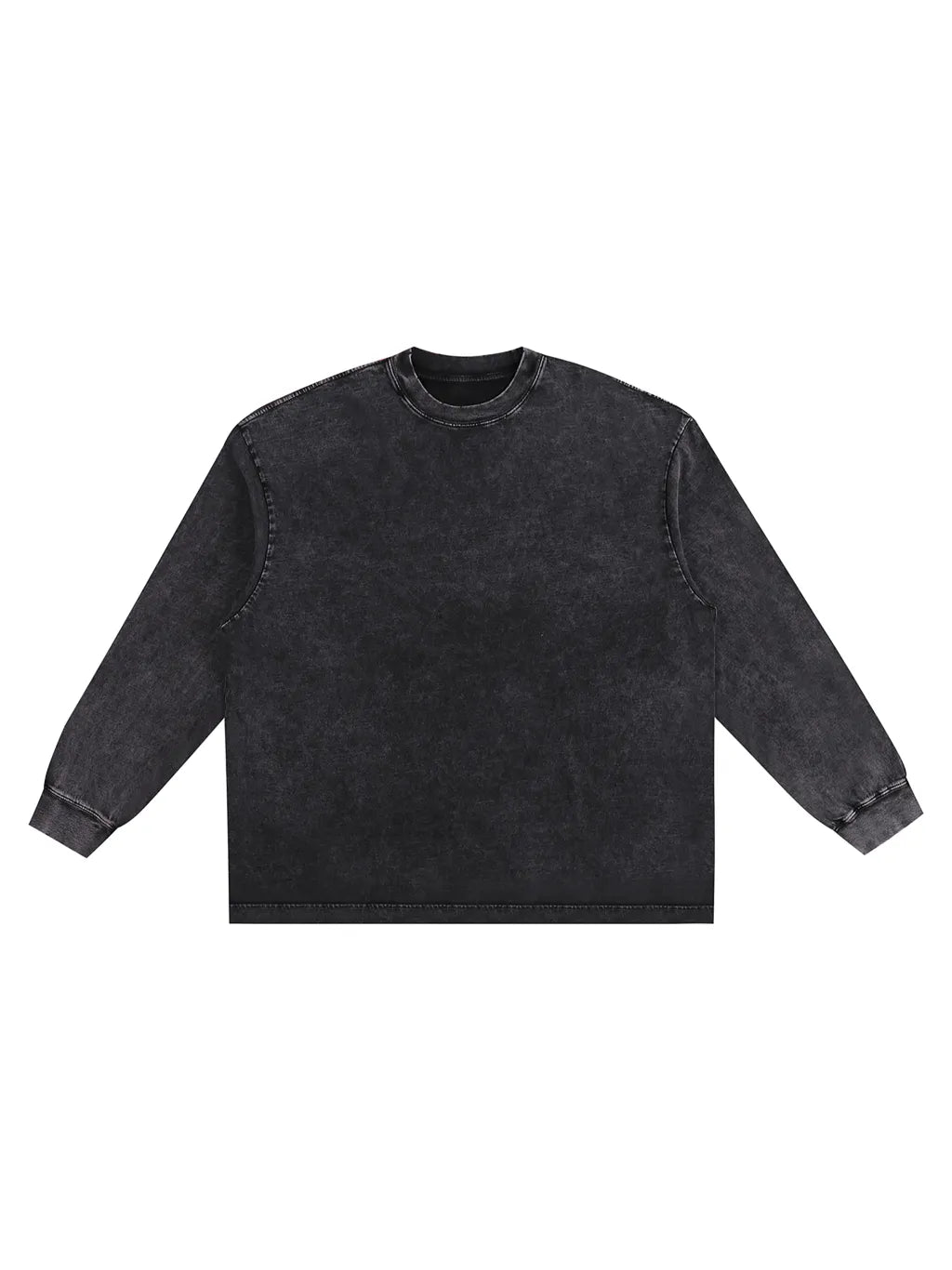 LUXURY TERMINAL - Snow Washed Frayed Edge T-Shirt