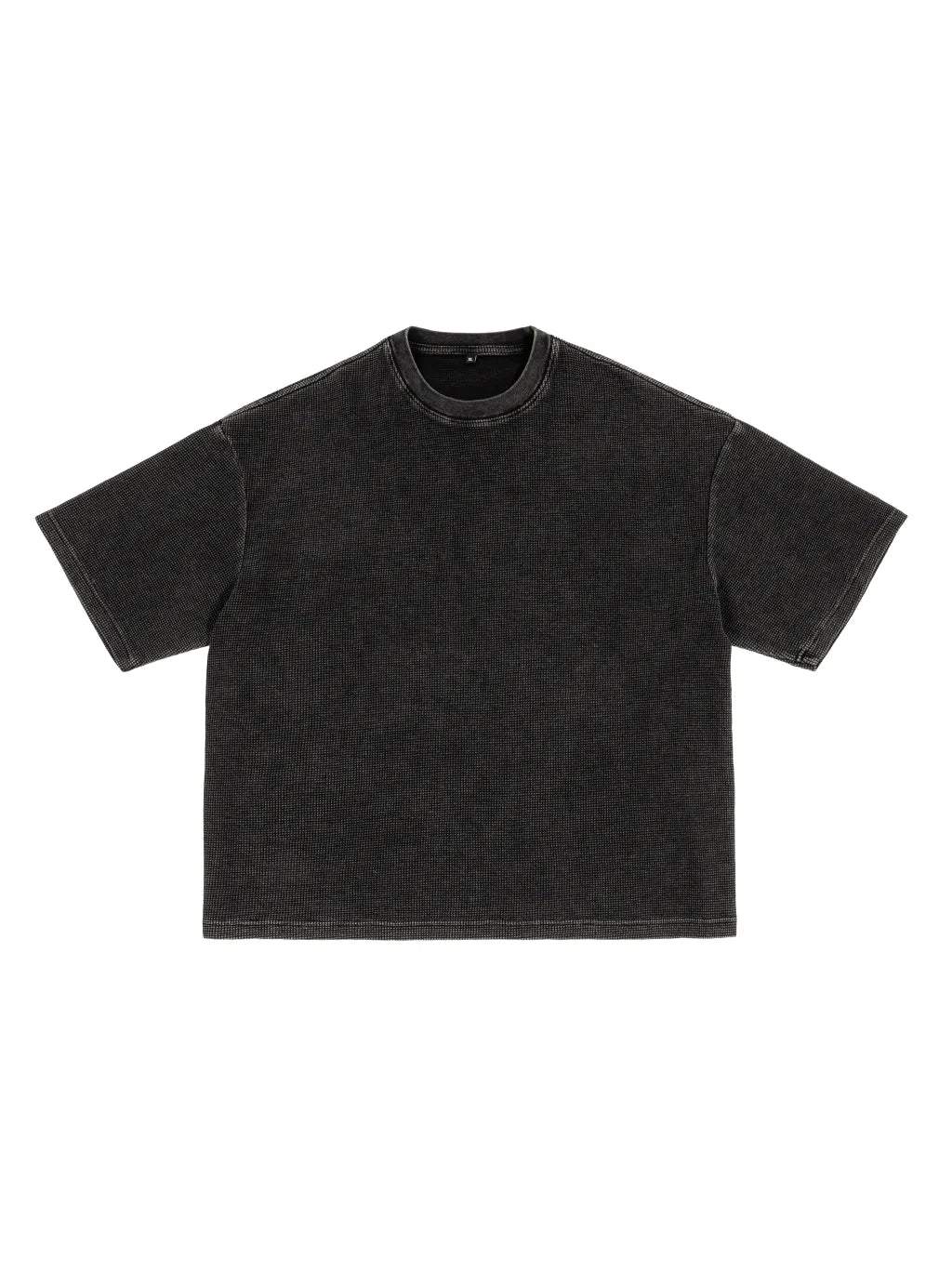 LUXURY TERMINAL - Textured Waffle Washed Boxy T-Shirt