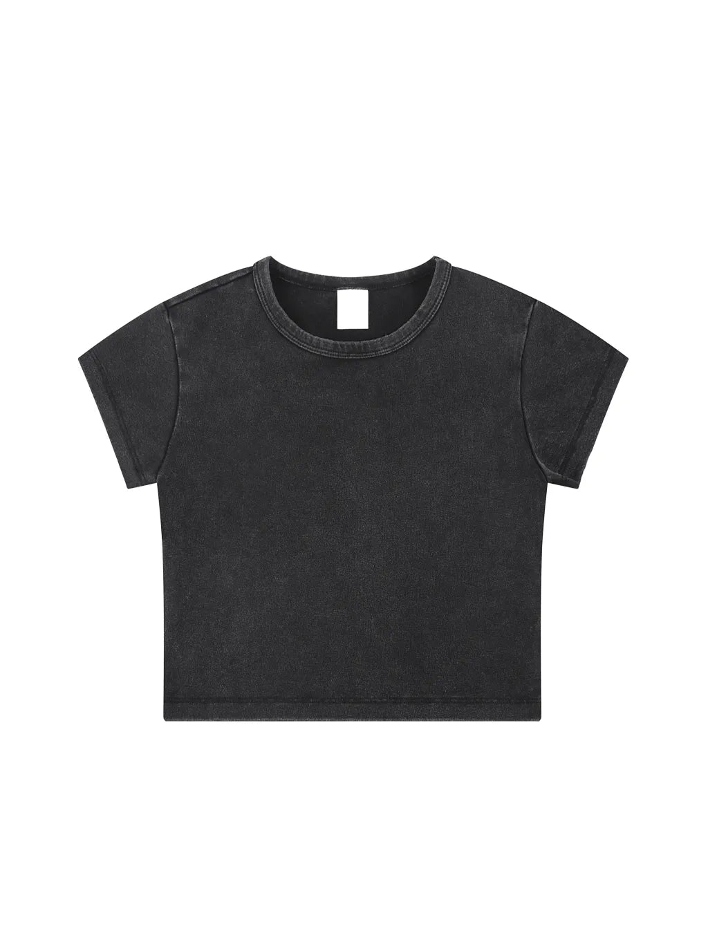 LUXURY TERMINAL - Snow Washed Crop Top