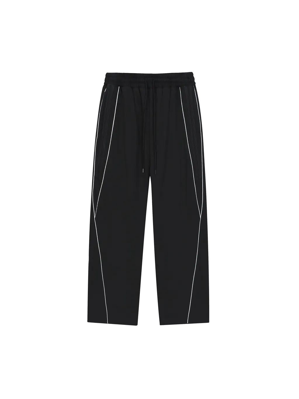 LUXURY TERMINAL - Reflection Striped Straight-Leg Sweatpants
