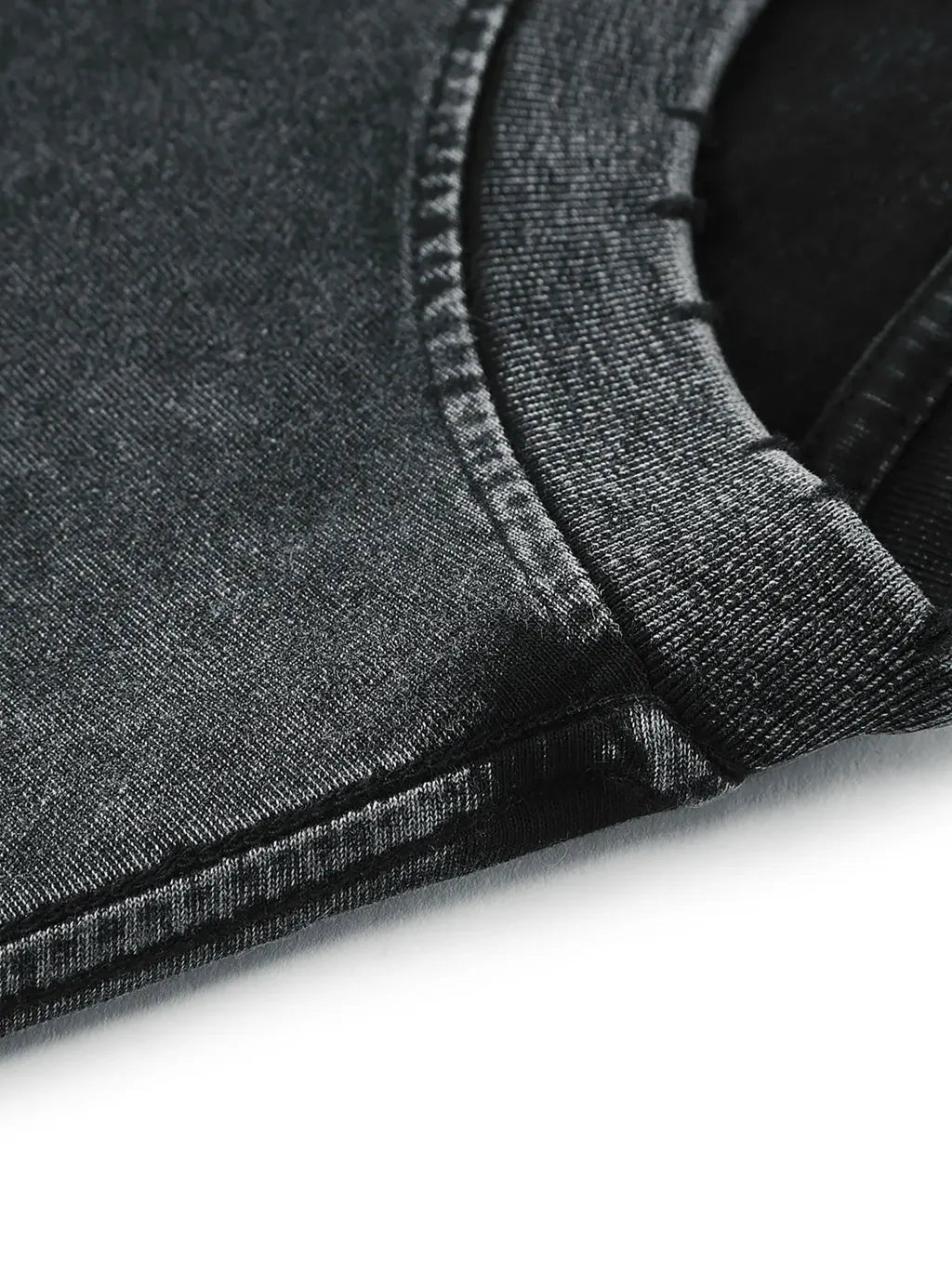 LUXURY TERMINAL - Snow Washed Frayed Hem Tank Top
