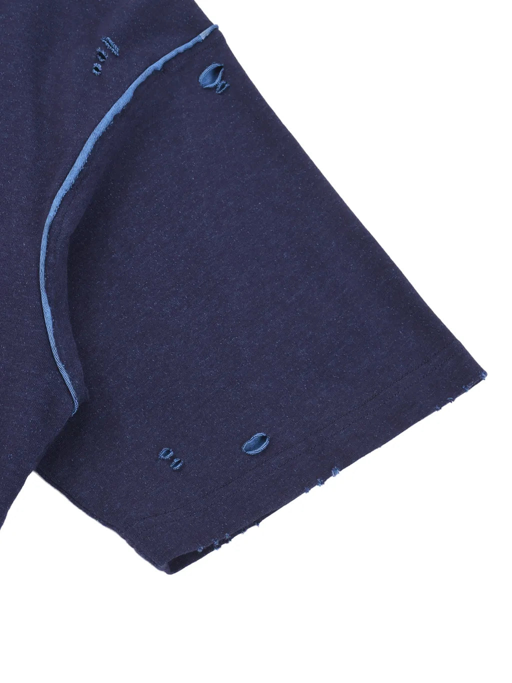 LUXURY TERMINAL - Hand-frayed Reversible T-shirt
