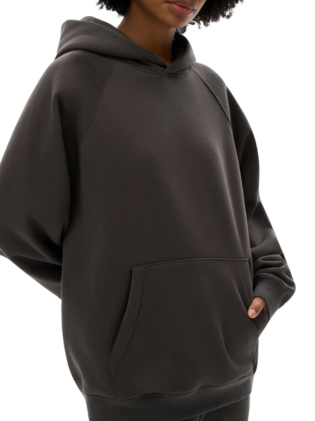 LUXURY TERMINAL - Essential Raglan Sleeve Fleece Hoodie