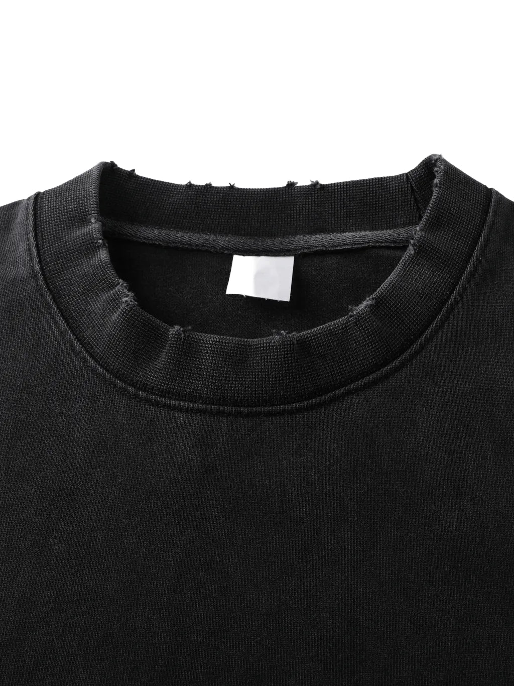 LUXURY TERMINAL - Heavyweight Vintage Washed Frayed T-Shirt