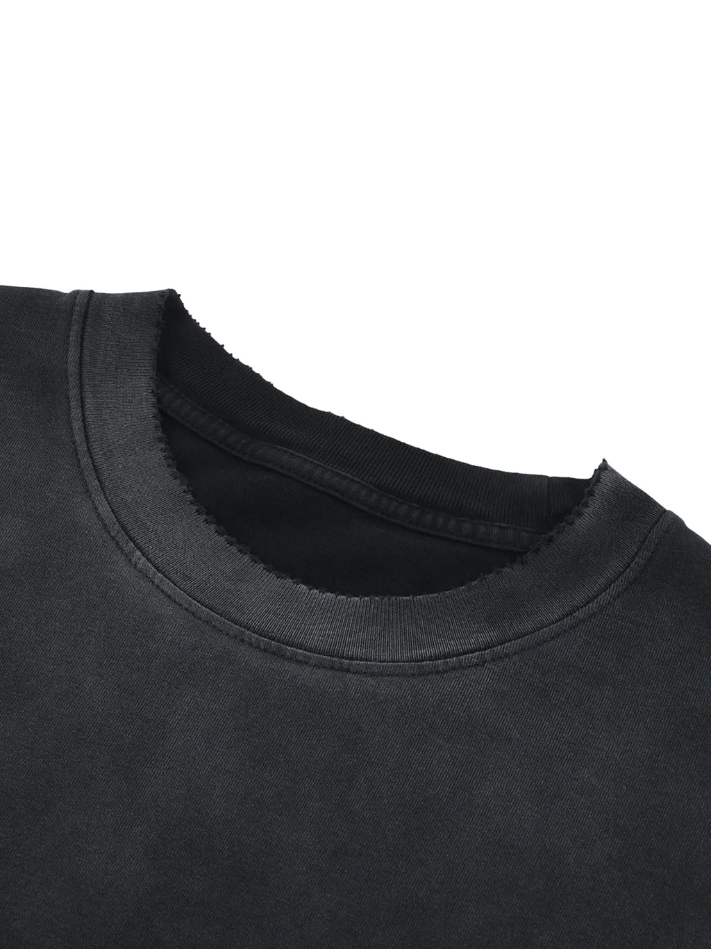 LUXURY TERMINAL - Sun Fade Hand-Frayed Cotton T-Shirt