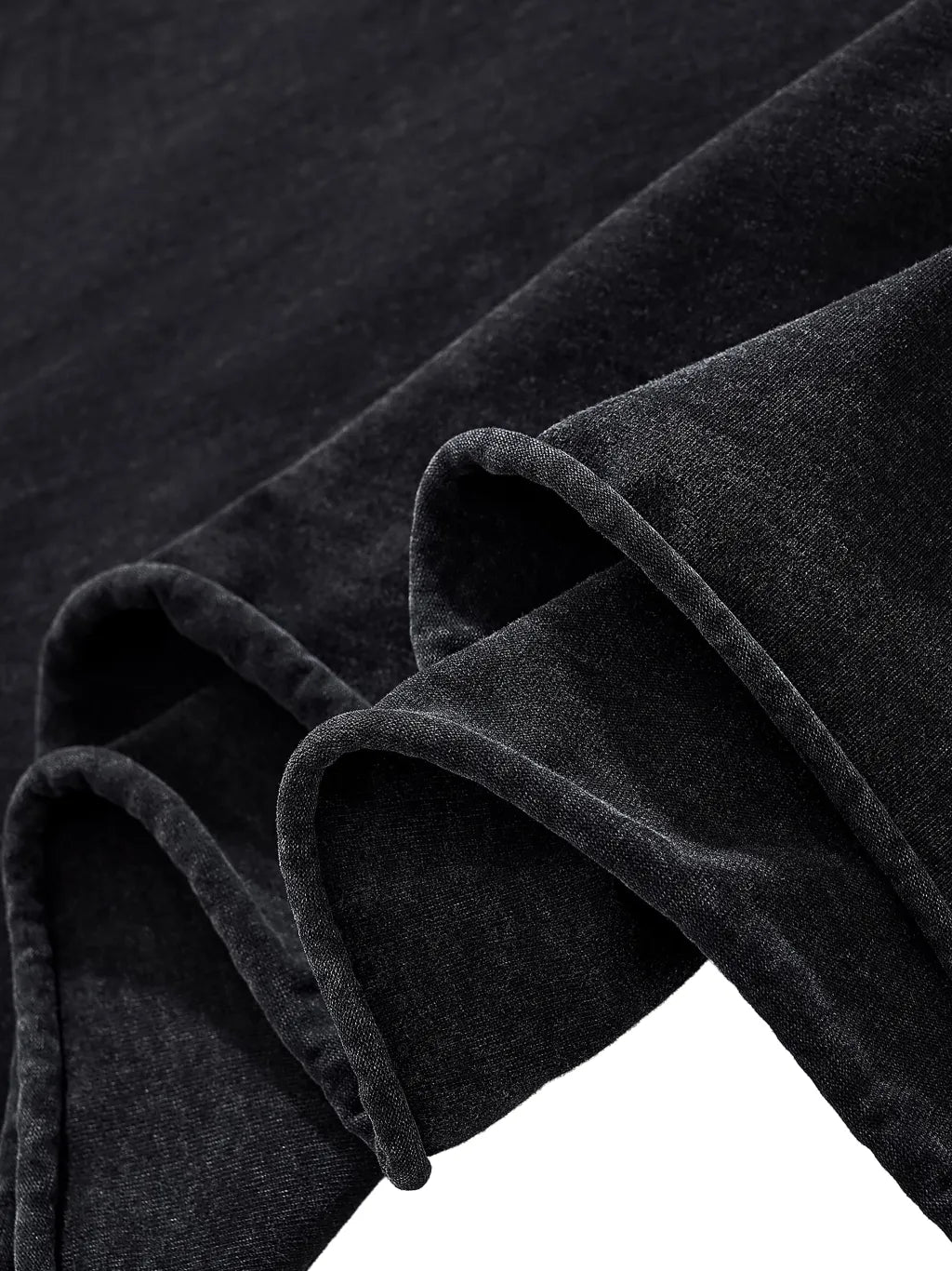 LUXURY TERMINAL - Raw Edge Snow Washed Boxy T-Shirt