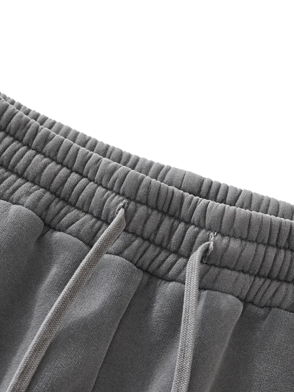 LUXURY TERMINAL - Frayed Enzyme Washed Fleece Sweatpants