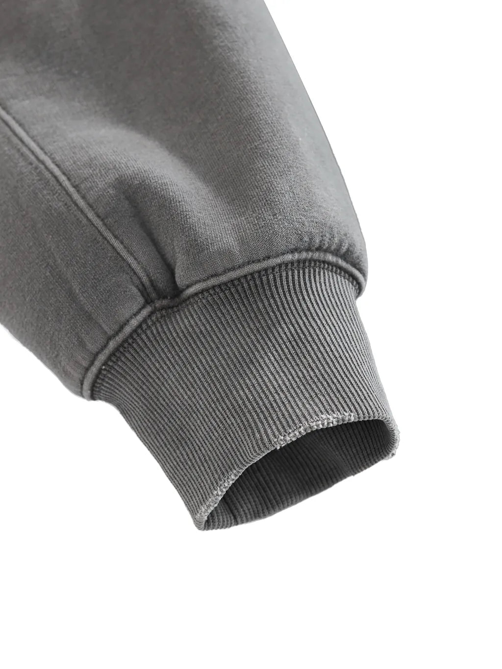 LUXURY TERMINAL - Frayed Enzyme Washed Fleece Hoodie