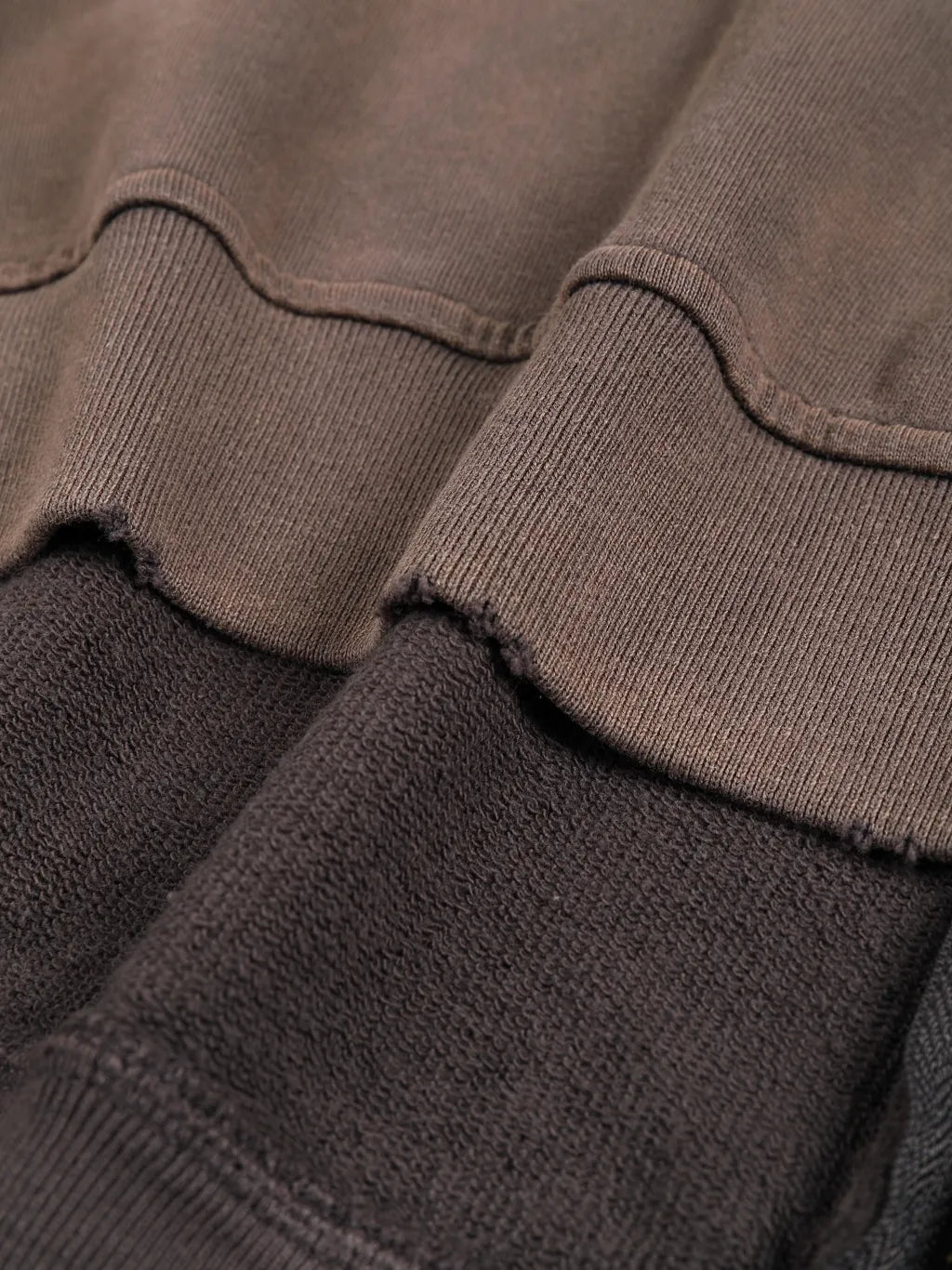LUXURY TERMINAL - Hand-Frayed Sunfade Zip Hoodie