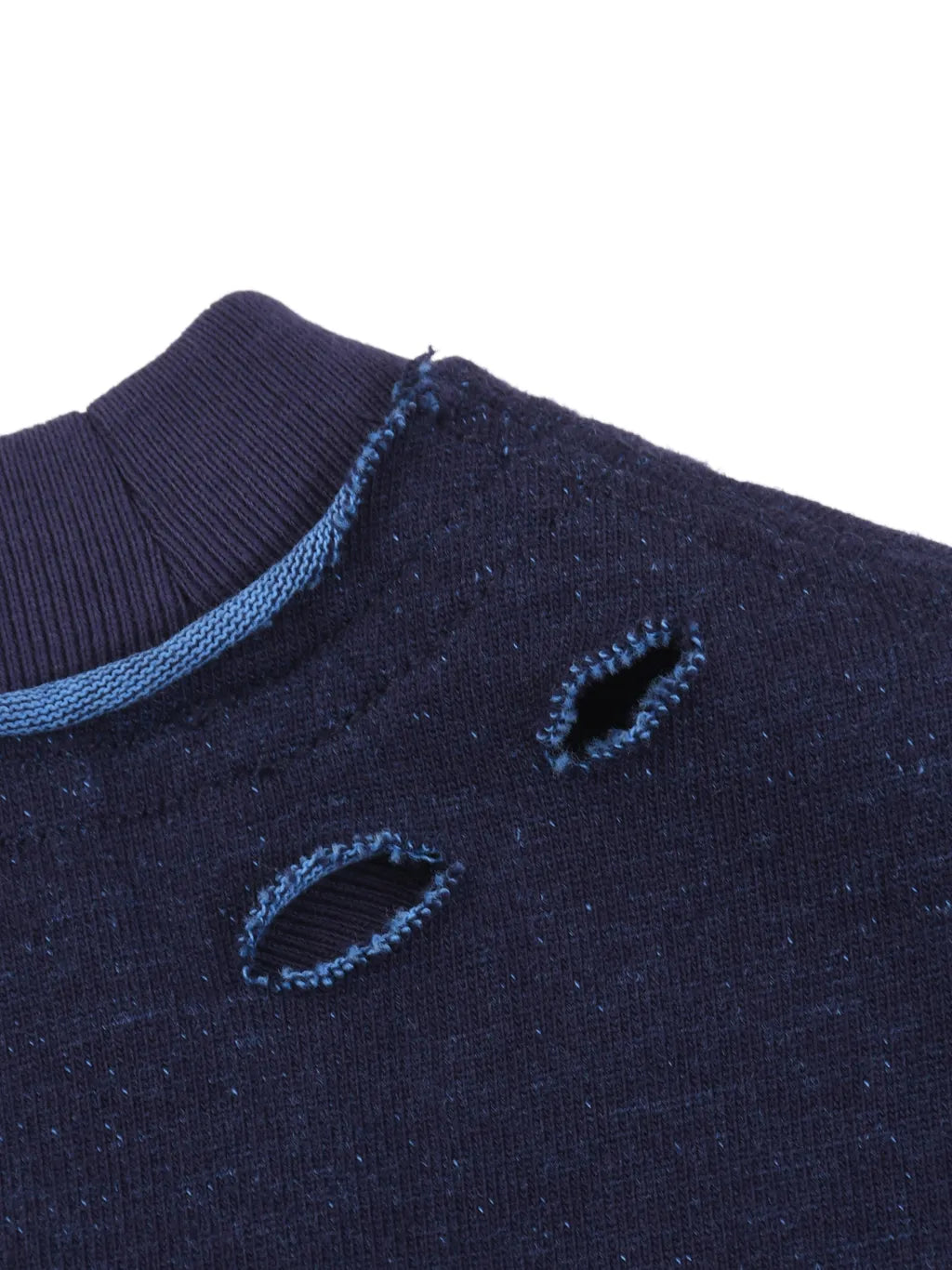 LUXURY TERMINAL - Hand-frayed Reversible T-shirt