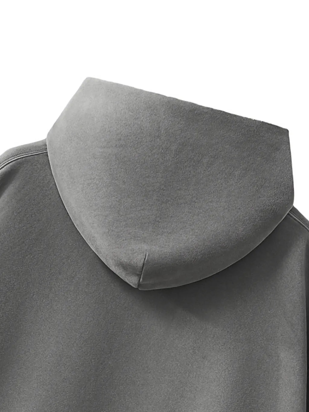 LUXURY TERMINAL - Frayed Enzyme Washed Fleece Hoodie