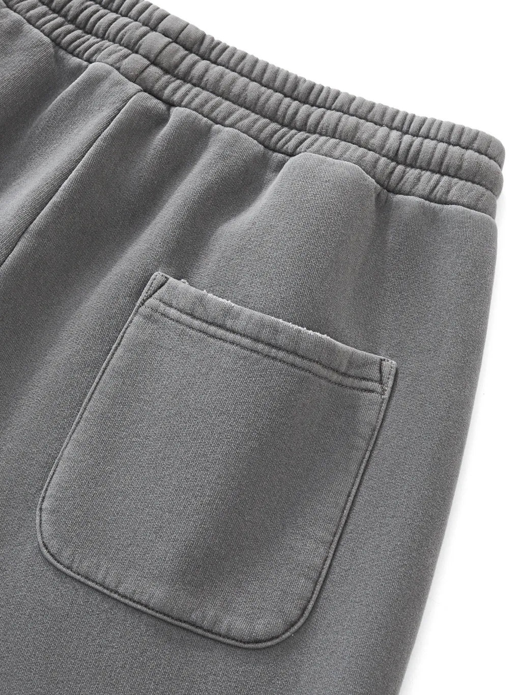 LUXURY TERMINAL - Frayed Enzyme Washed Fleece Sweatpants