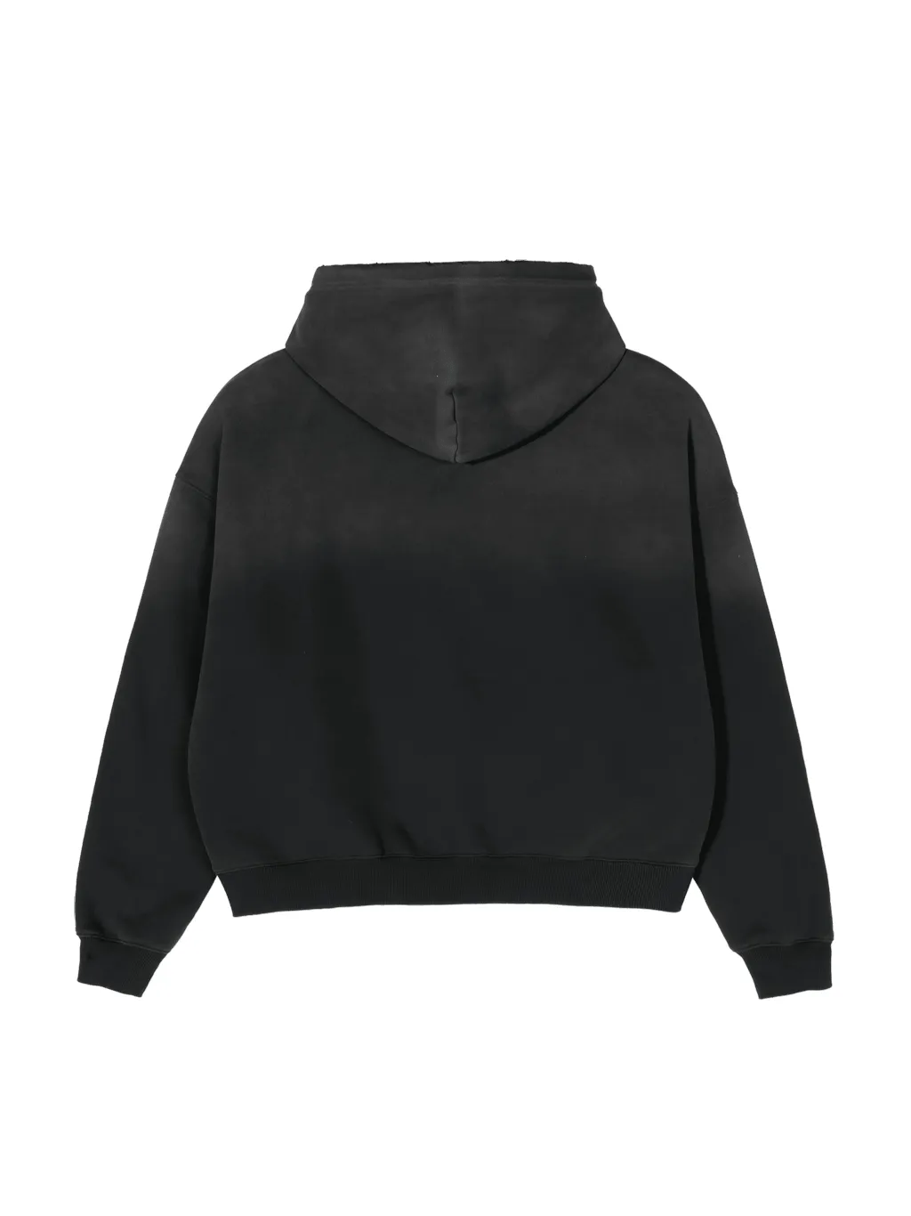 LUXURY TERMINAL - Frayed Sunfade Boxy Fleece Hoodie