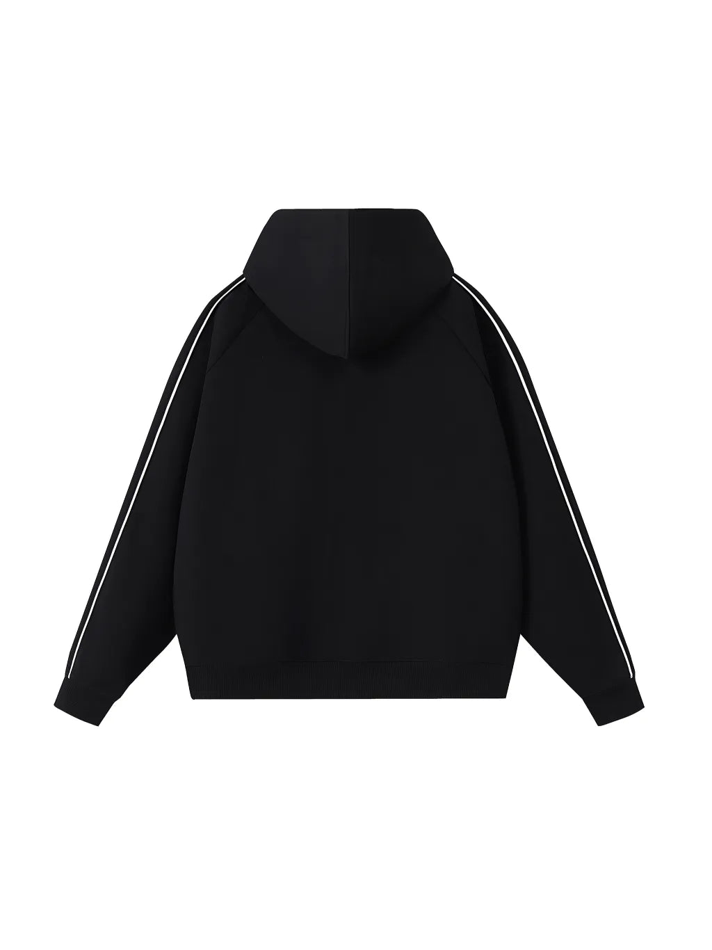 LUXURY TERMINAL - Contrast Piping Raglan Hoodie