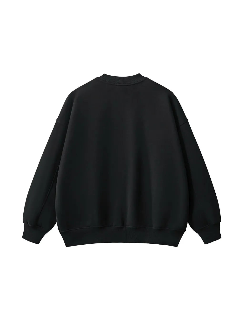 LUXURY TERMINAL - Fleece Side Slit Crewneck Sweatshirt