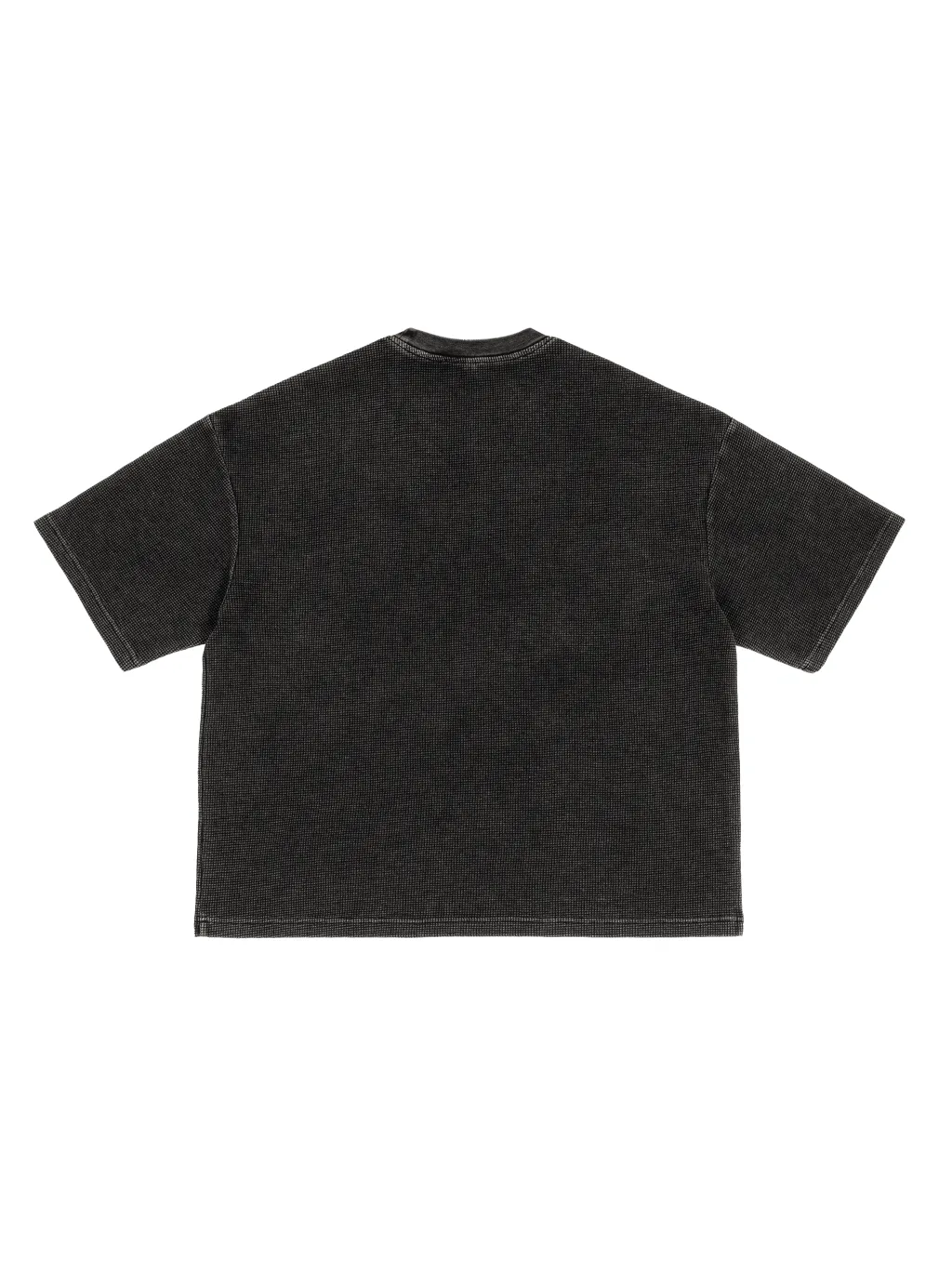 LUXURY TERMINAL - Textured Waffle Washed Boxy T-Shirt