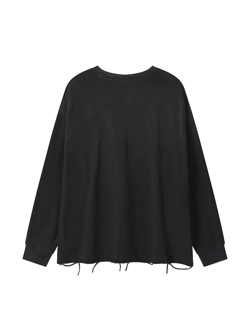 LUXURY TERMINAL - Snow Wash Raw Edge Cotton T-Shirt