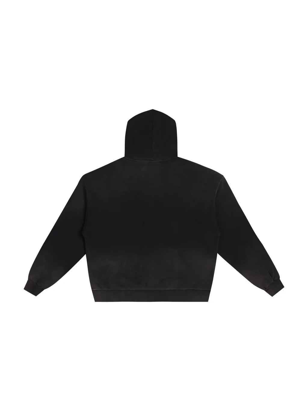 LUXURY TERMINAL - Hand-Frayed Sunfade Zip Hoodie