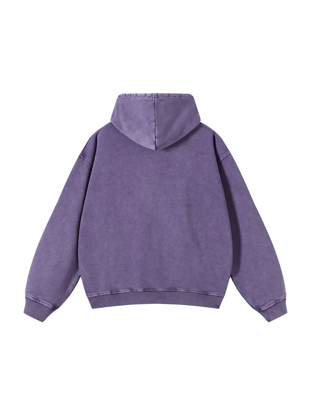 LUXURY TERMINAL - Snow Washed Loose Cotton Hoodie