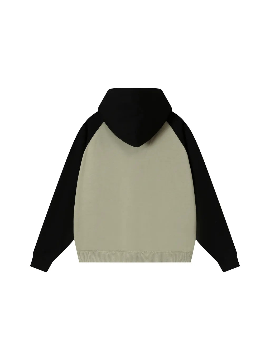 LUXURY TERMINAL - Color-Block Raglan Sleeve Hoodie