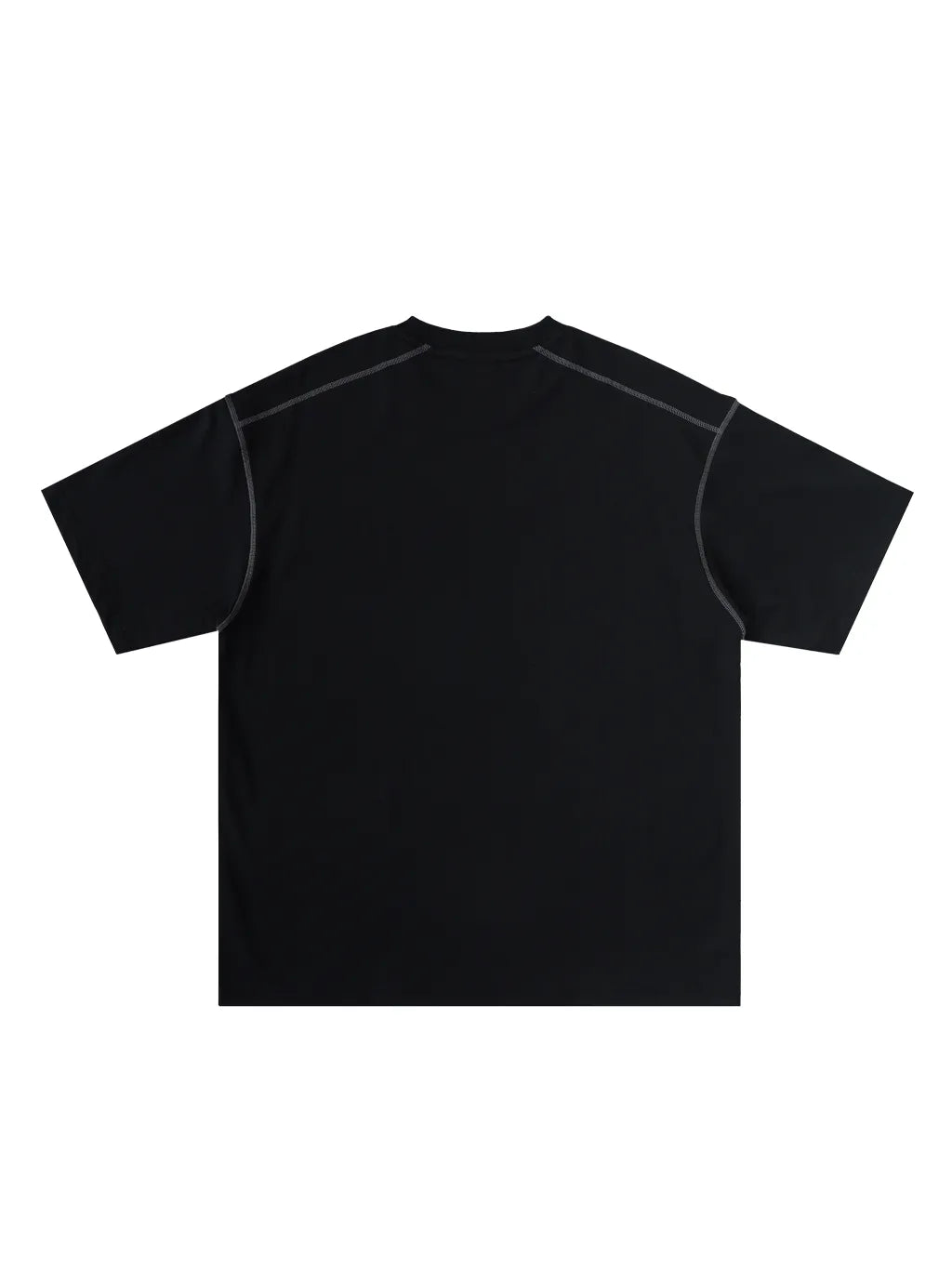 LUXURY TERMINAL - Oversized Contrast-Stitched Cotton Tee