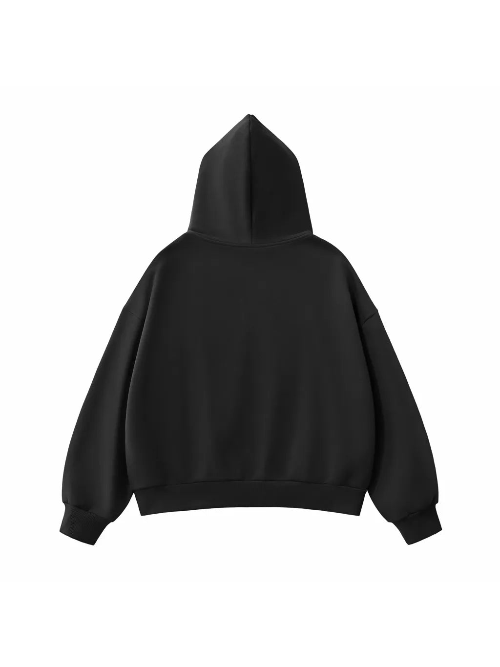 LUXURY TERMINAL - Fleeced Full-Zip Boxy Hoodie