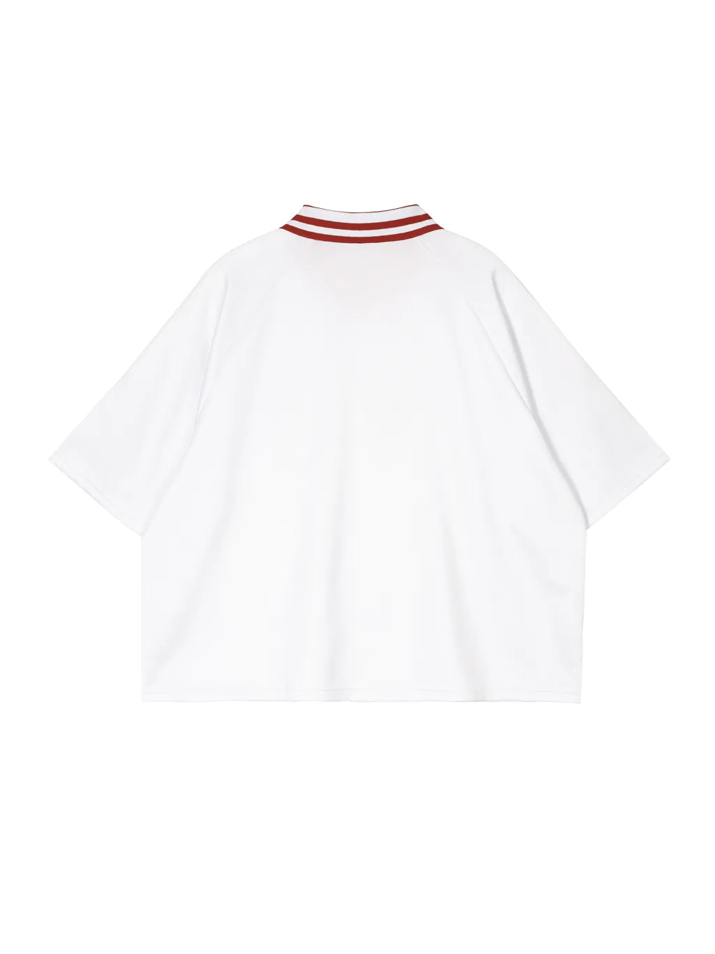 LUXURY TERMINAL - Contrast Lapel Collar Boxy T-Shirt