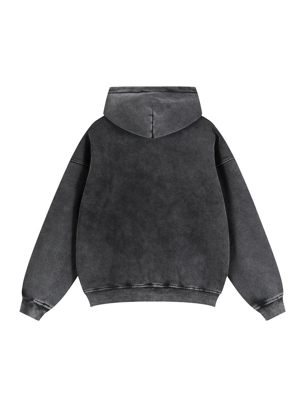 LUXURY TERMINAL - Zip-Through Boxy Fleece Hoodie