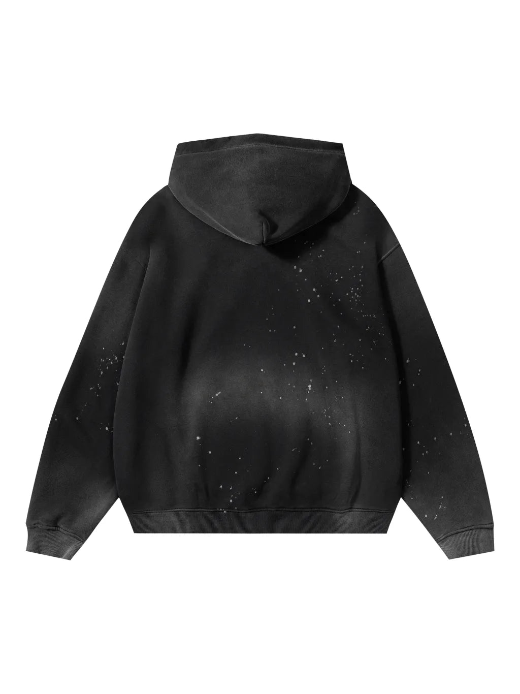 LUXURY TERMINAL - Vintage Washed Frayed Fleece Hoodie