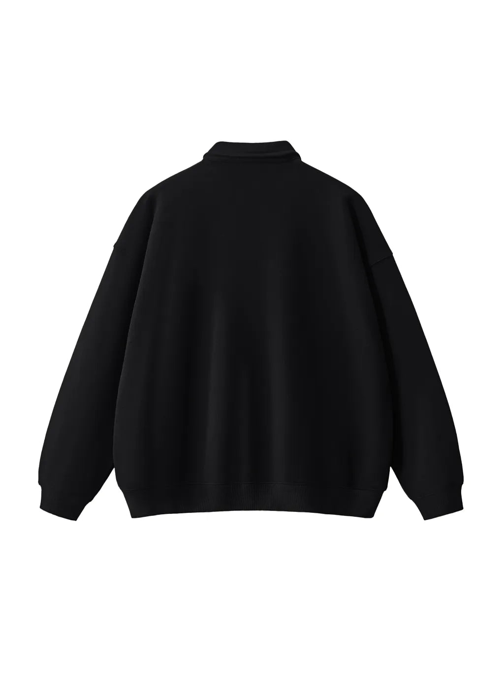 LUXURY TERMINAL - Heavyweight Polo-Collar Sweatshirt
