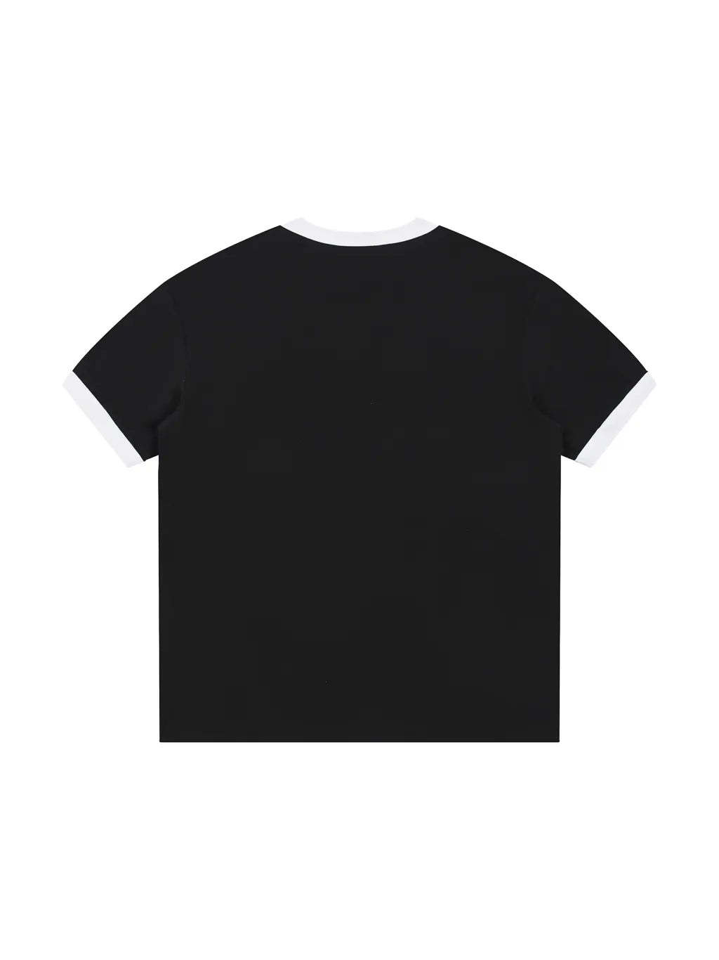 LUXURY TERMINAL - Contrast Edge Ribbed Crewneck T-Shirt