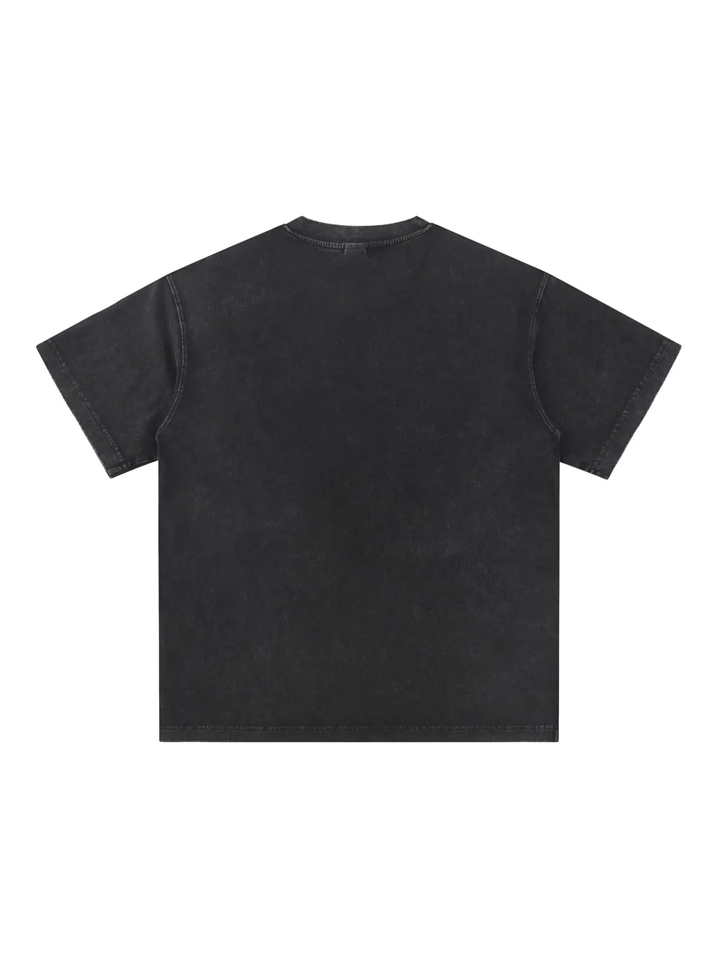 LUXURY TERMINAL - Snow Washed V-Neck Cotton T-Shirt