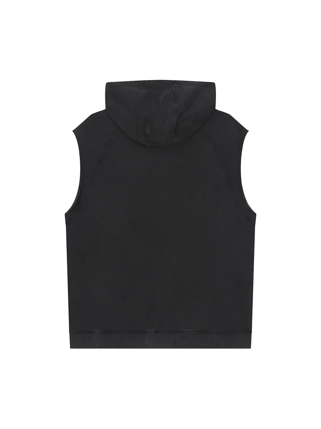 LUXURY TERMINAL - Snow Washed Sleeveless Hoodie