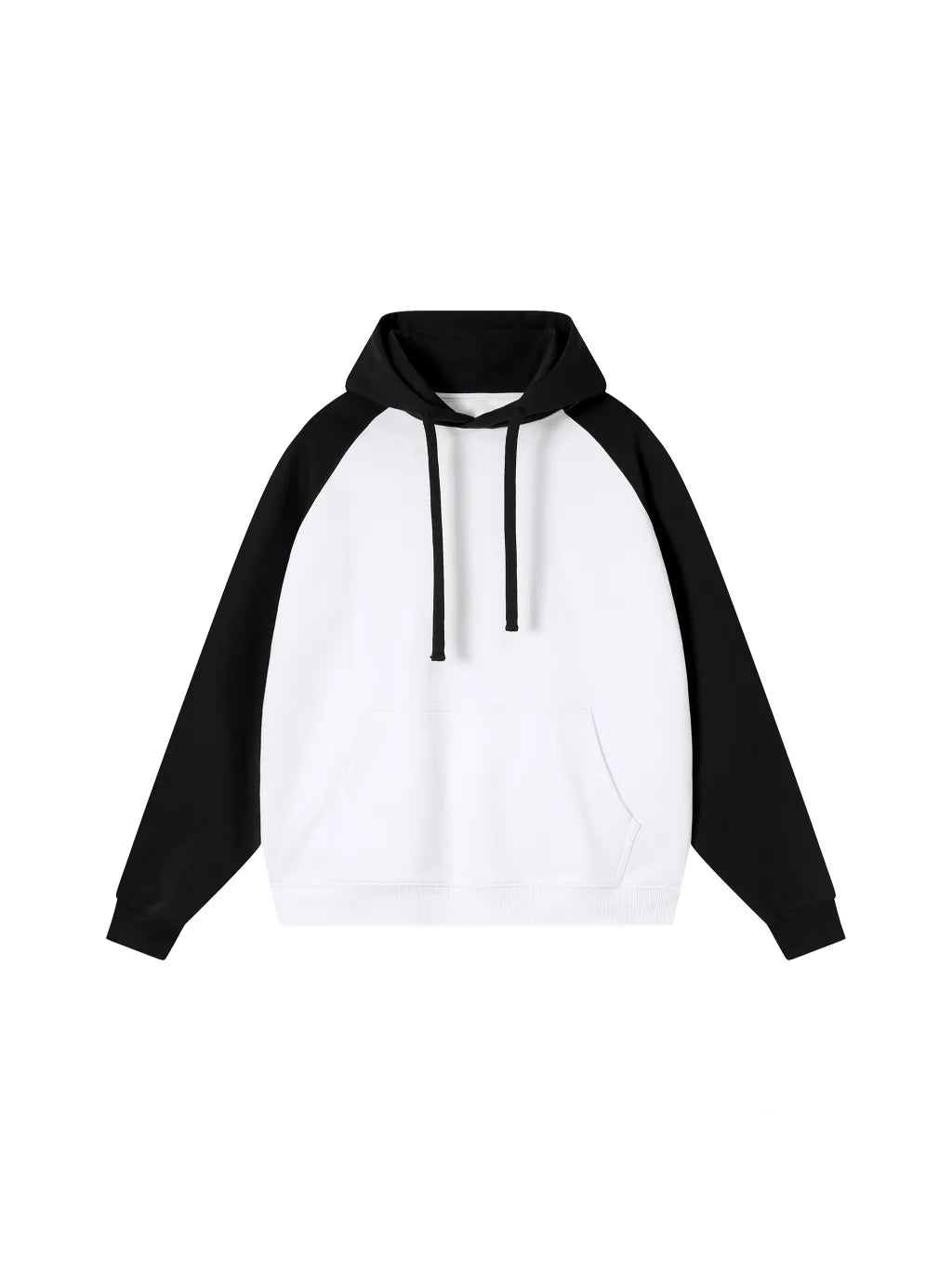 LUXURY TERMINAL - Color-Block Raglan Sleeve Hoodie