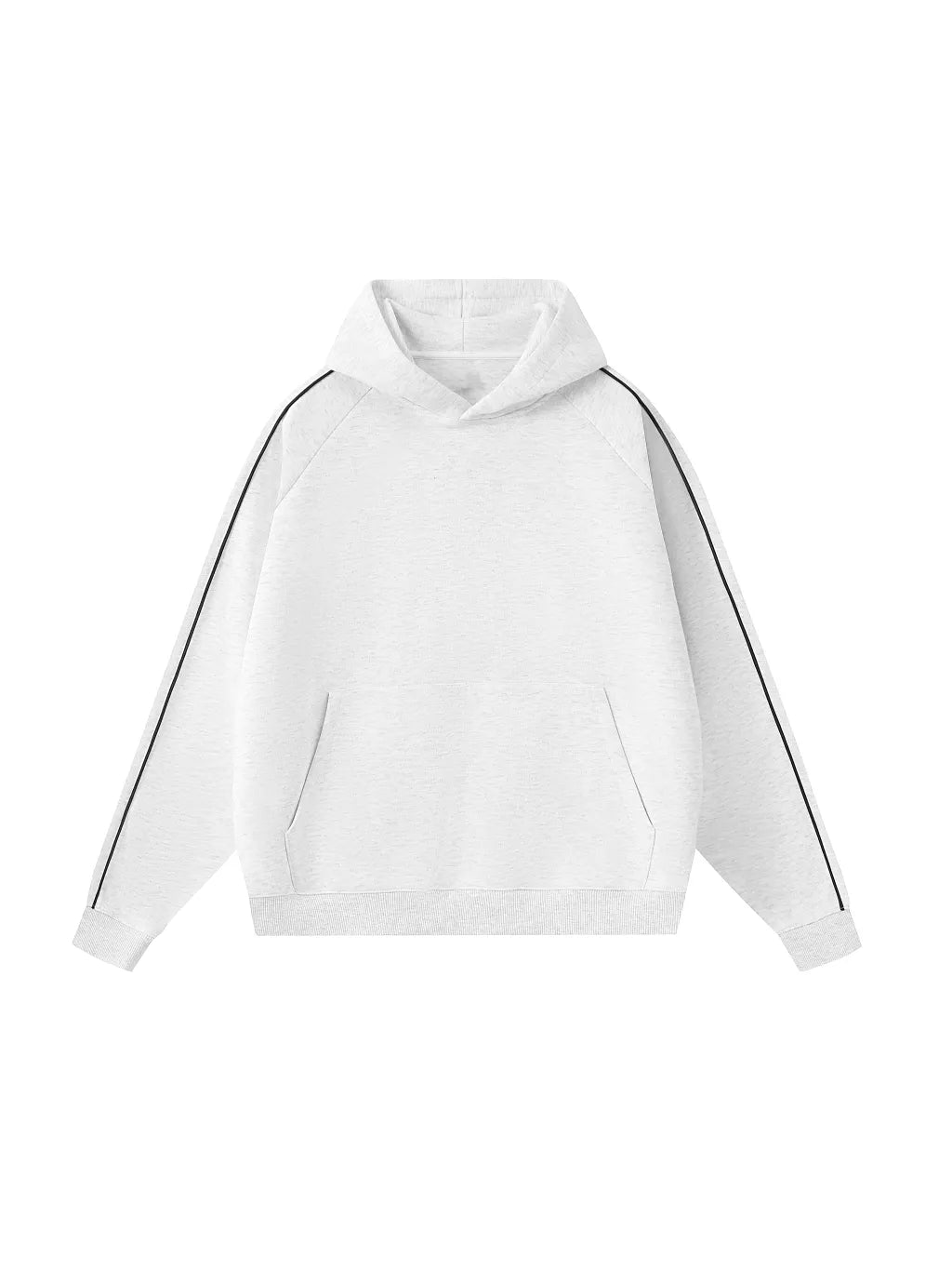 LUXURY TERMINAL - Contrast Piping Raglan Hoodie