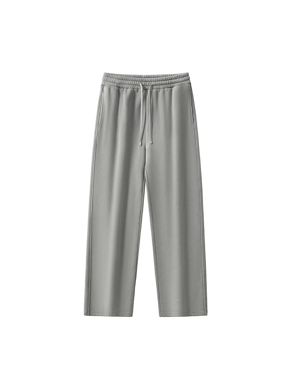 LUXURY TERMINAL - Frayed Enzyme Washed Fleece Sweatpants