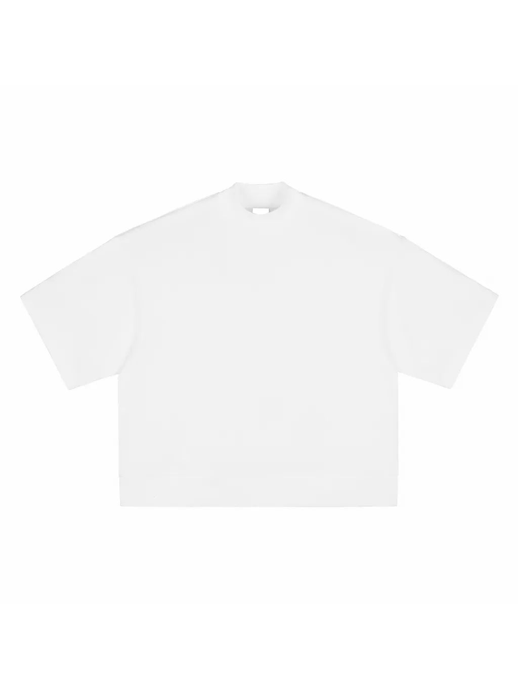 LUXURY TERMINAL - Heavyweight Oversized Mock Neck T-shirt