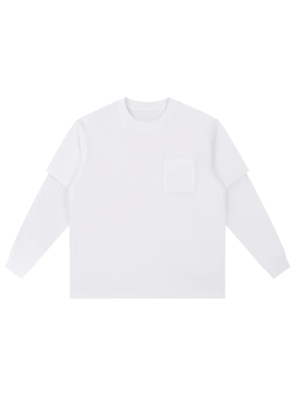 LUXURY TERMINAL - Layered Long Sleeve Oversized Tee