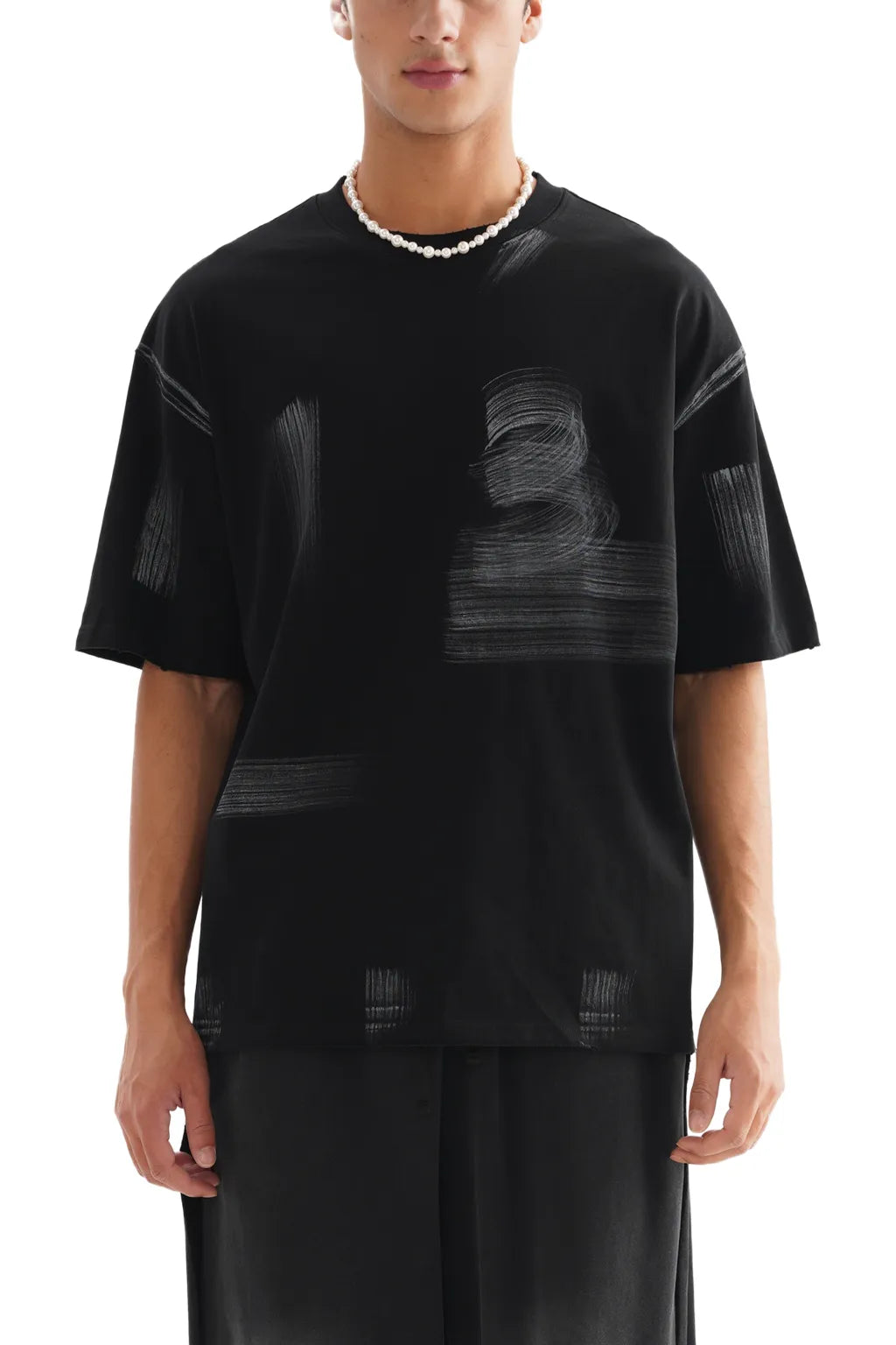 LUXURY TERMINAL - Hand Brushed Cotton T-Shirt