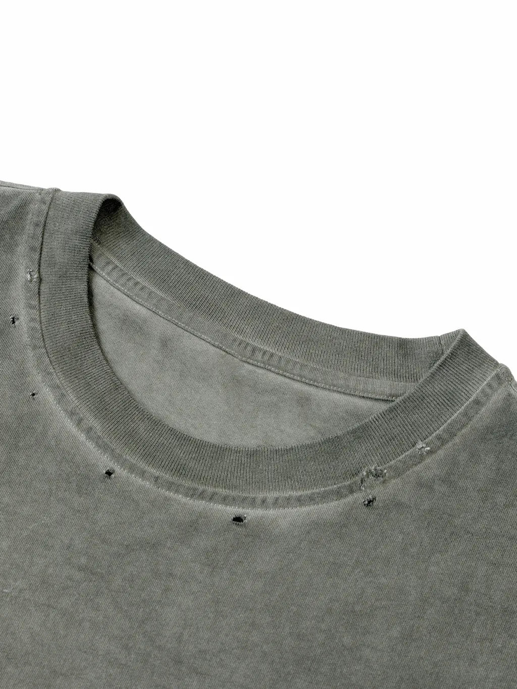 LUXURY TERMINAL - Distressed Grommet Eyelet Tank Top