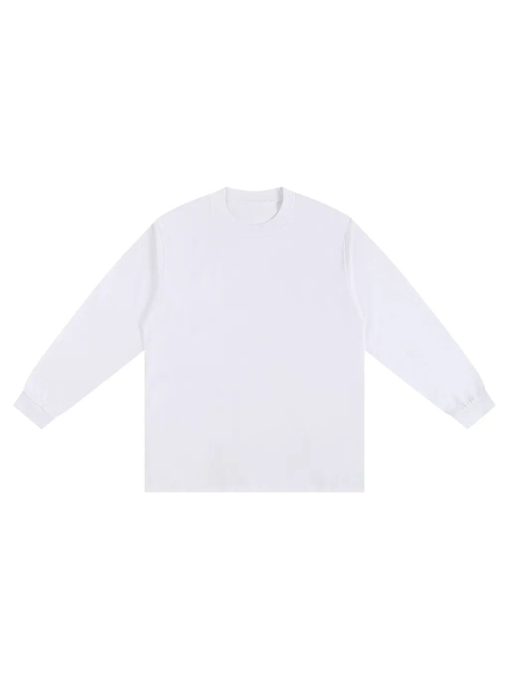 LUXURY TERMINAL - Crew Neck Drop Shoulder Long Sleeve Shirt