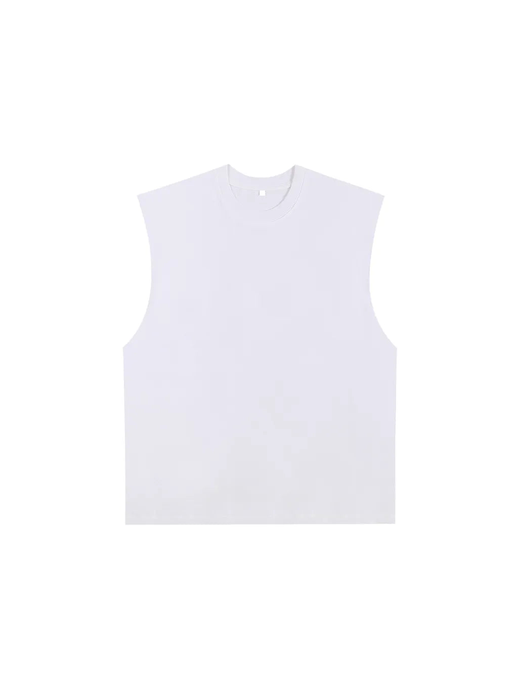 LUXURY TERMINAL - Raw Edge Cotton Tank Top
