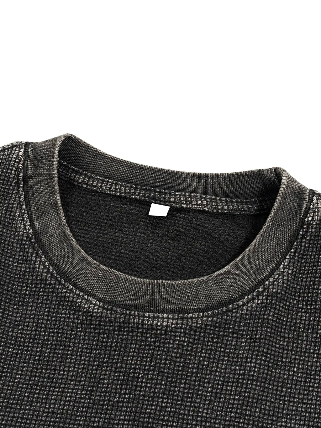 LUXURY TERMINAL - Textured Waffle Washed Boxy T-Shirt