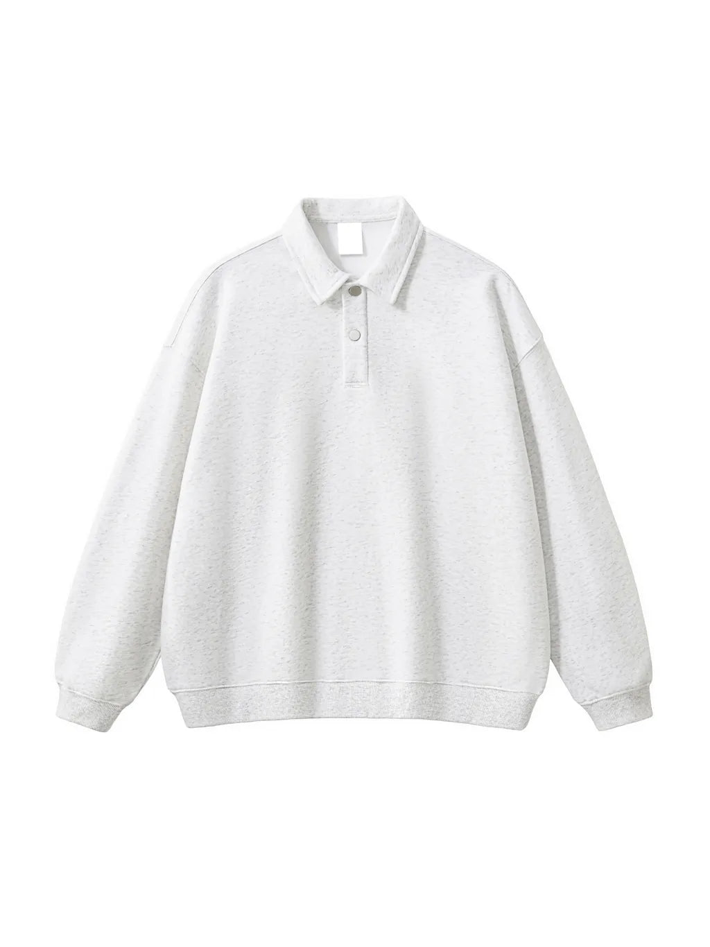 LUXURY TERMINAL - Heavyweight Polo-Collar Sweatshirt