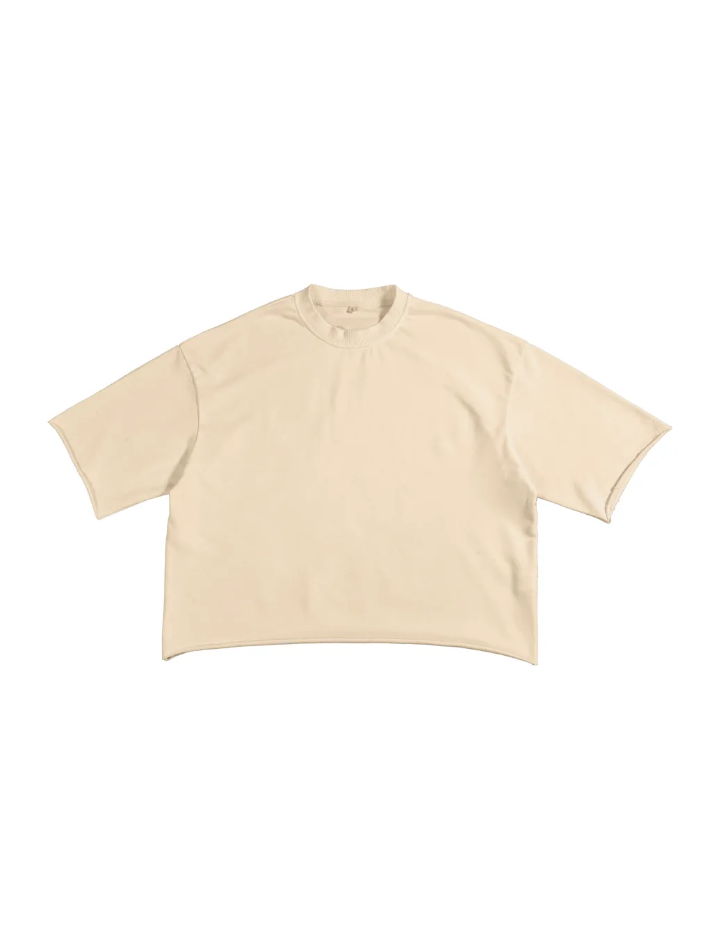 LUXURY TERMINAL - French Terry Raw Edge T-Shirt