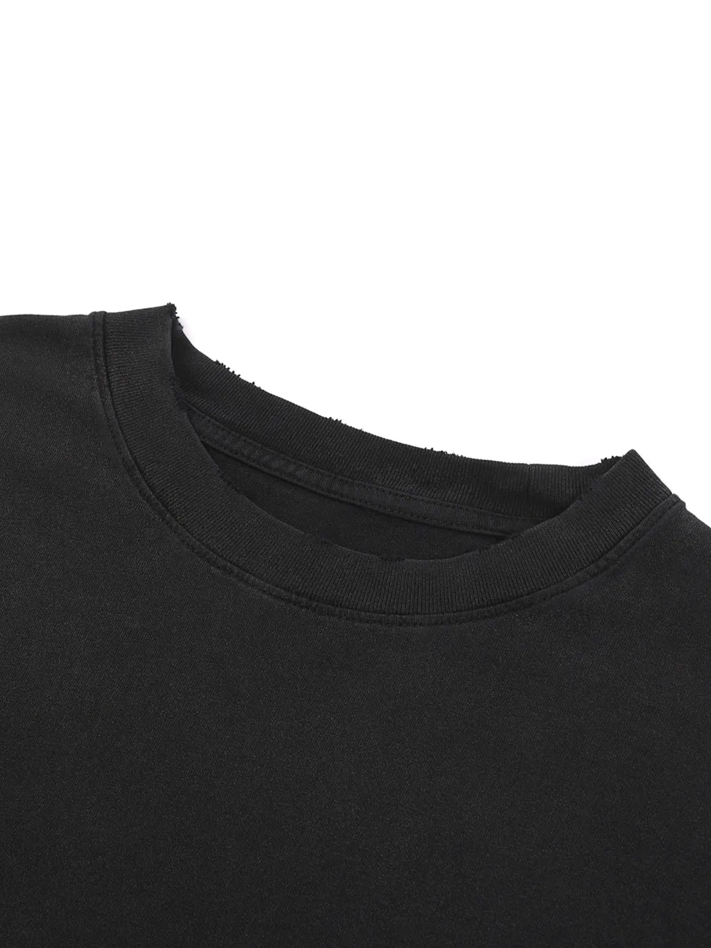 LUXURY TERMINAL - Snow Washed Raw-Hem T-Shirt