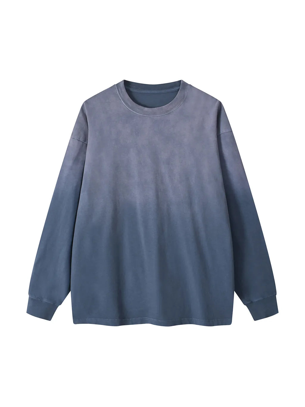 LUXURY TERMINAL - Gradient Washed Long Sleeve T-Shirt