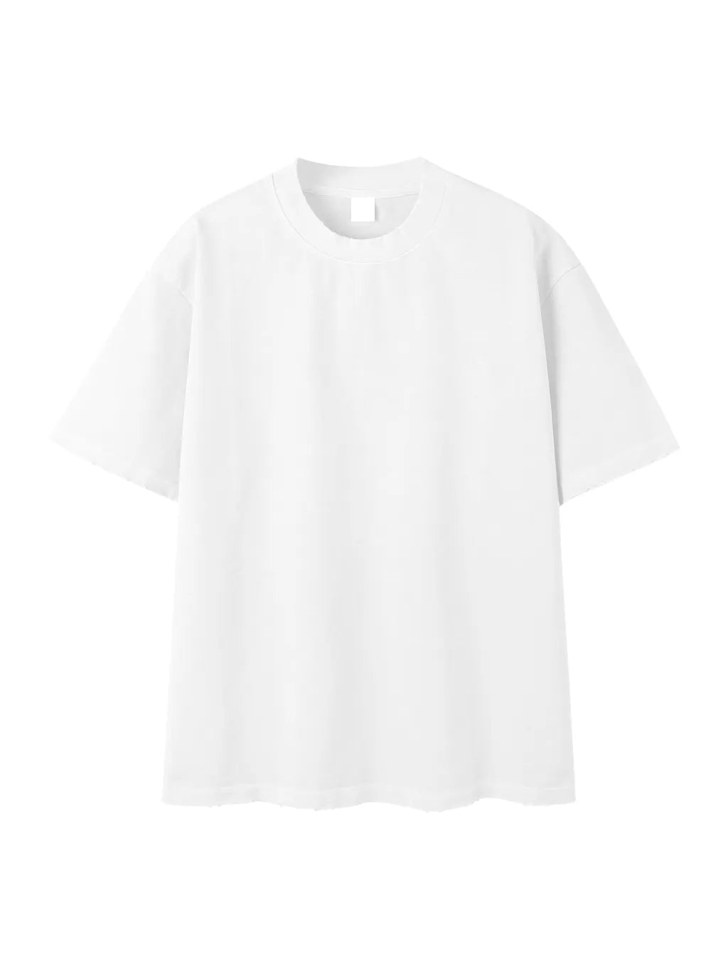 LUXURY TERMINAL - Heavyweight Vintage Washed Frayed T-Shirt