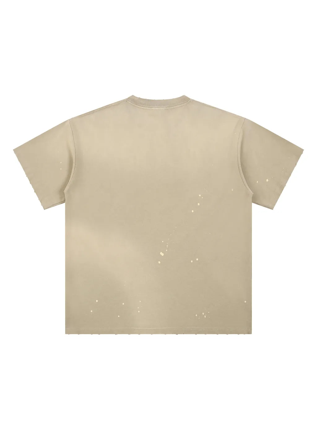 LUXURY TERMINAL -Hand-Frayed Sunfade Paint Splatter T-Shirt