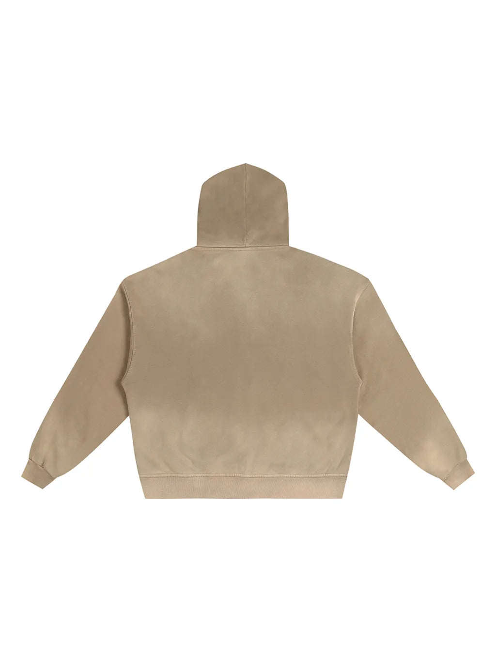 LUXURY TERMINAL - Hand-Frayed Sunfade Zip Hoodie
